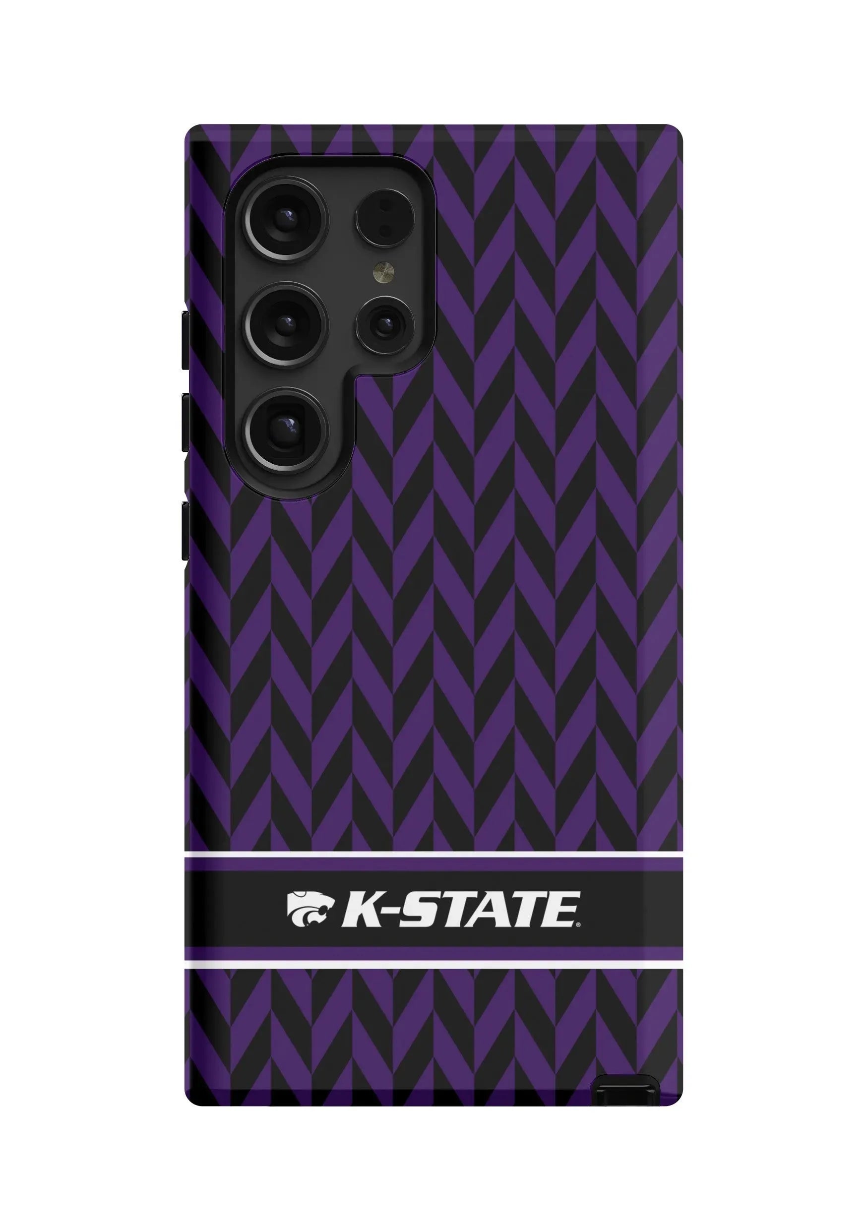 Kansas State University Samsung Galaxy 24, 23 Mobile Phone Case - Zig Zag Gloss Mobile Phone Cases