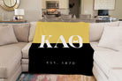 Kappa Alpha Theta Blanket XL 60x80 Traditional Color Block | Decor