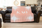 Kappa Alpha Theta Blanket XL 60x80 Pink Flashing Lights | Custom Gifts