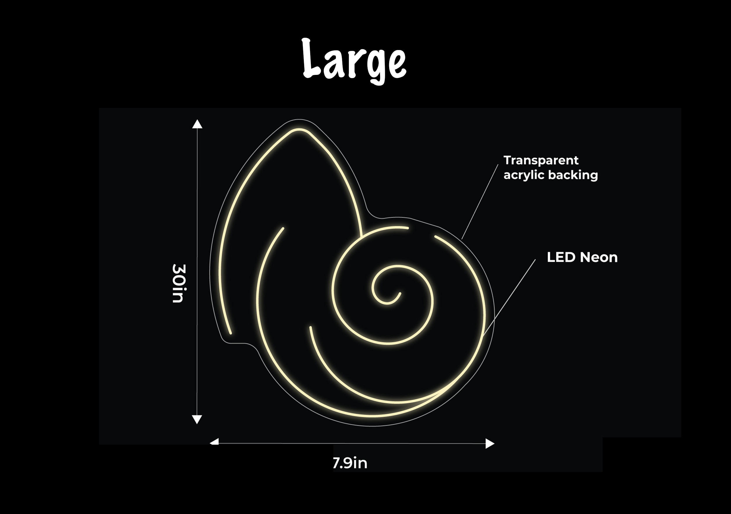 Kappa Delta Nautilus Icon LED Neon Sign w/ Dimmer | Kaydee Gifts