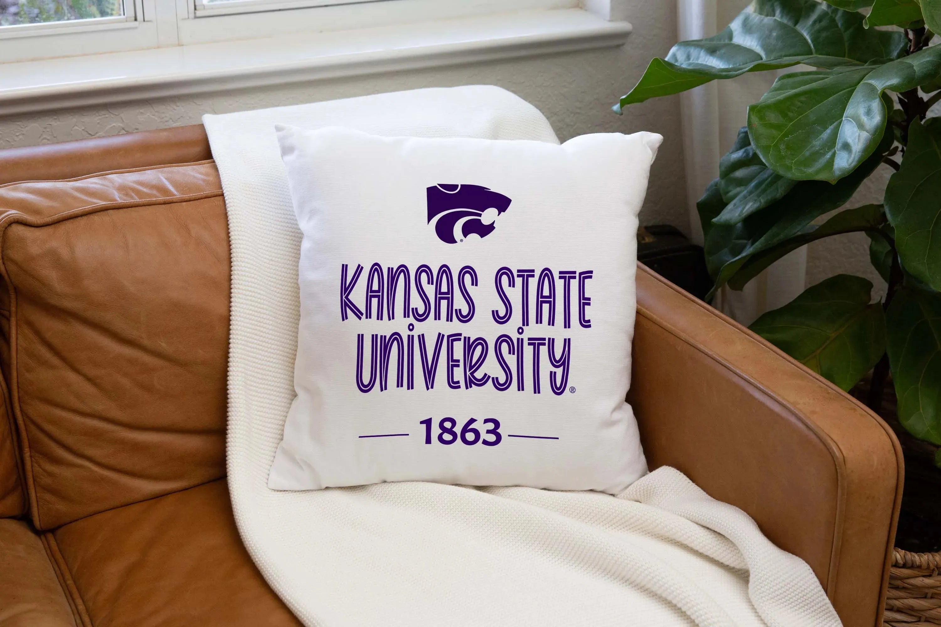 Kansas State University 1863 Pillow Cover - 18" Pillow Covers