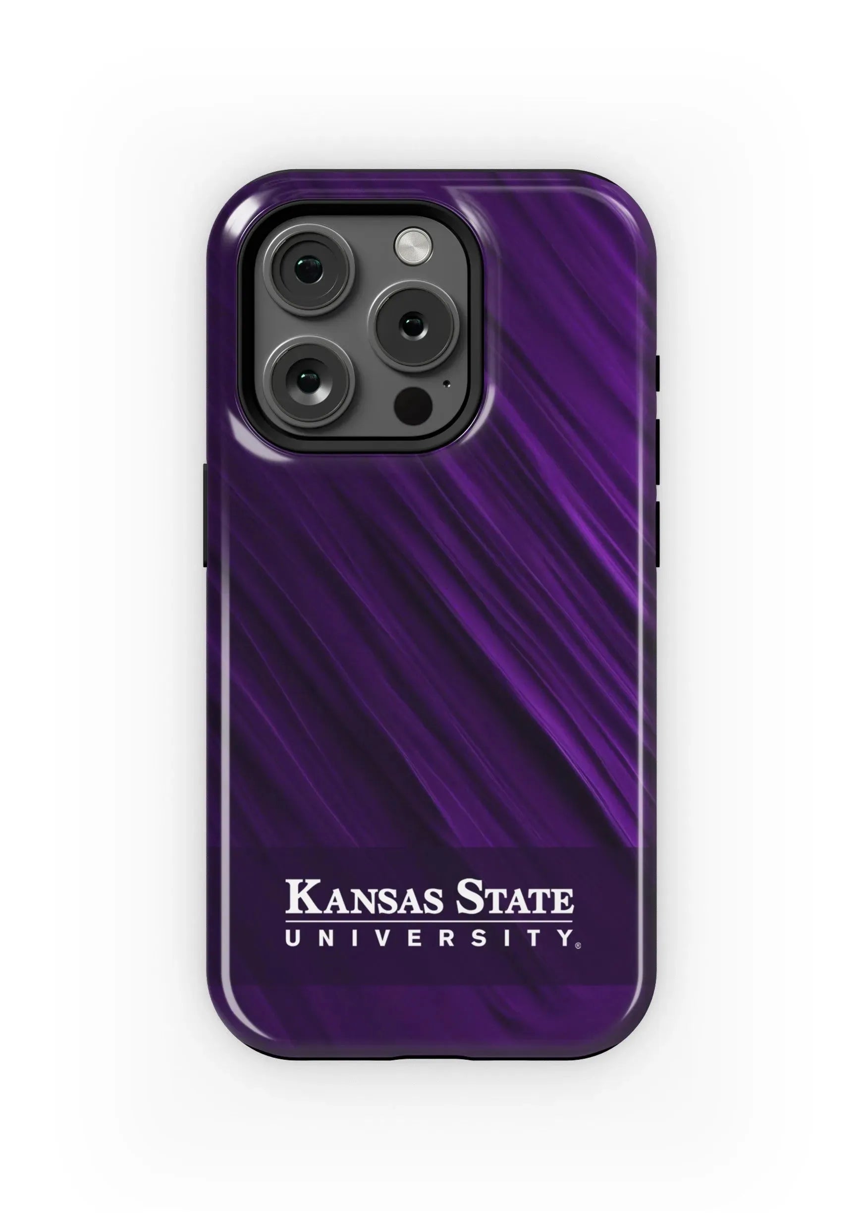 Kansas State University iPhone 16, 15, 14, 13 Mobile Phone Case - Wave Gloss Mobile Phone Cases
