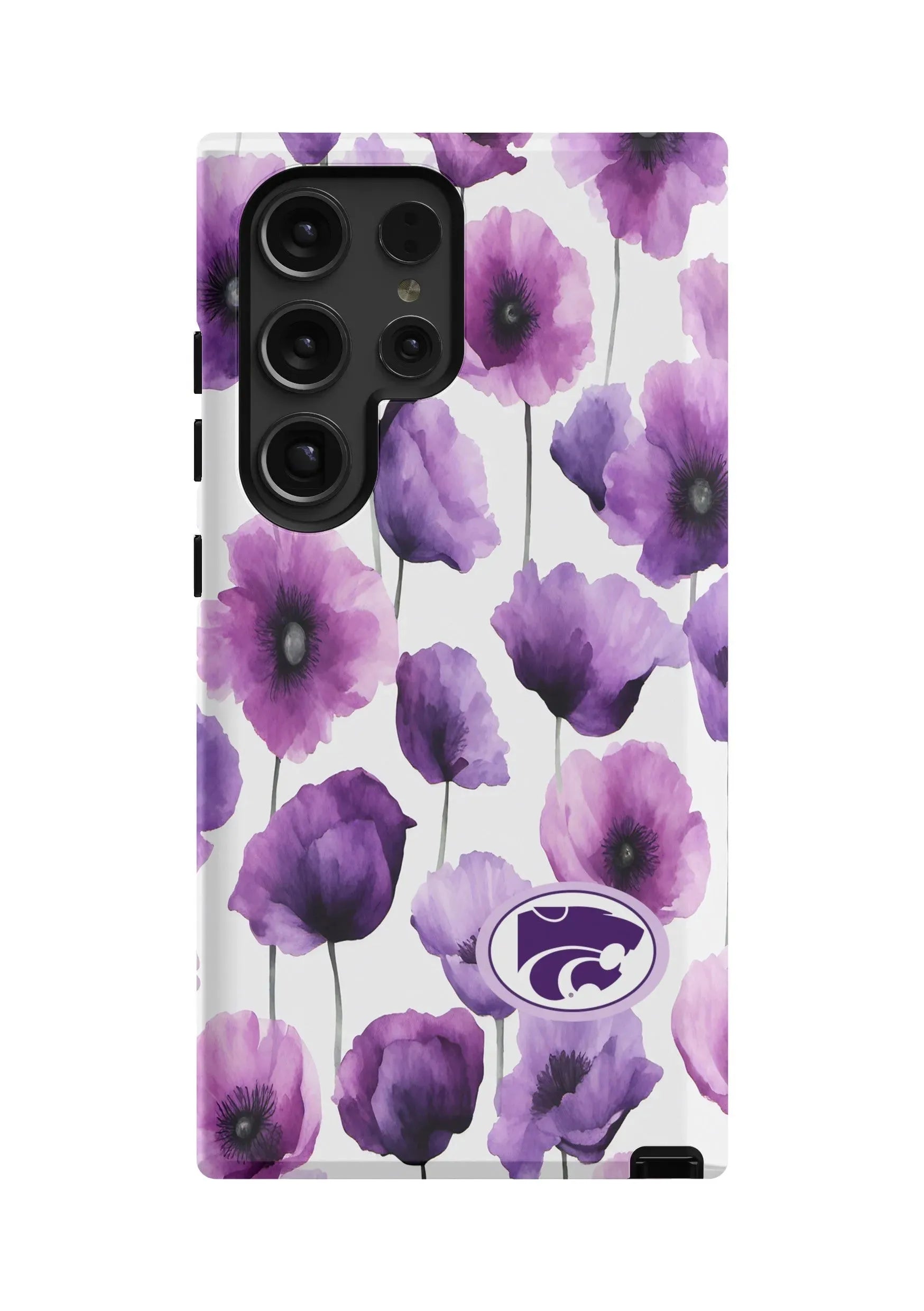Kansas State University Samsung Galaxy 24, 23 Mobile Phone Case - Floral Gloss Mobile Phone Cases