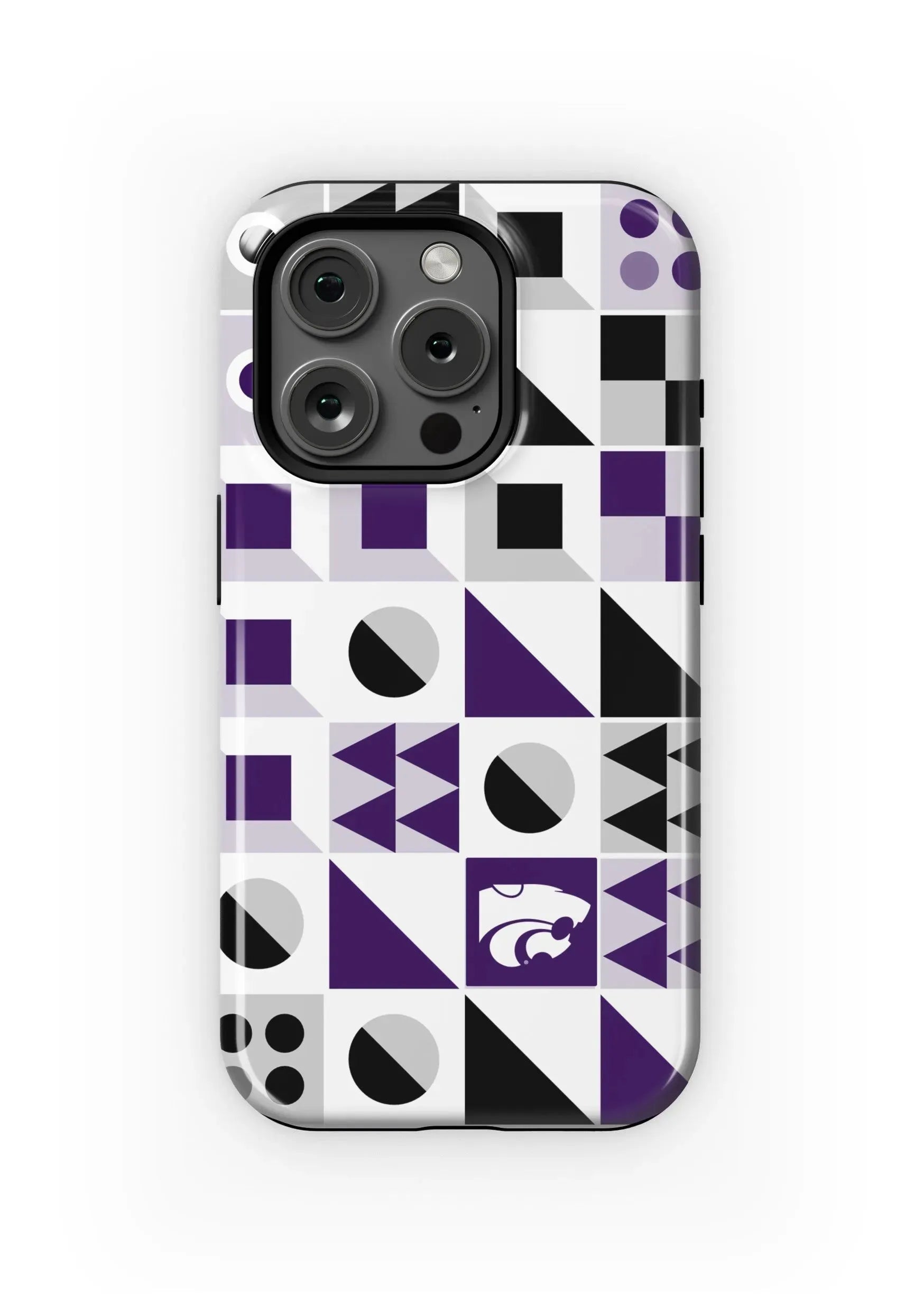 Kansas State University iPhone 16, 15, 14, 13 Mobile Phone Case - Geo Gloss Mobile Phone Cases