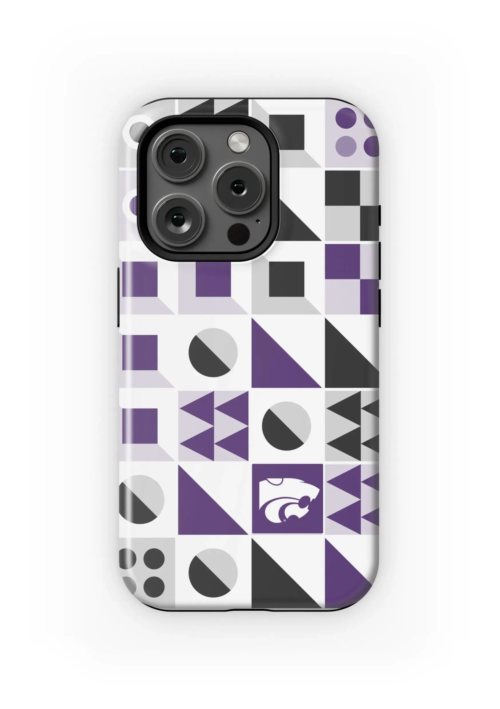 Kansas State University iPhone 16, 15, 14, 13 Mobile Phone Case - Geo Matte Mobile Phone Cases