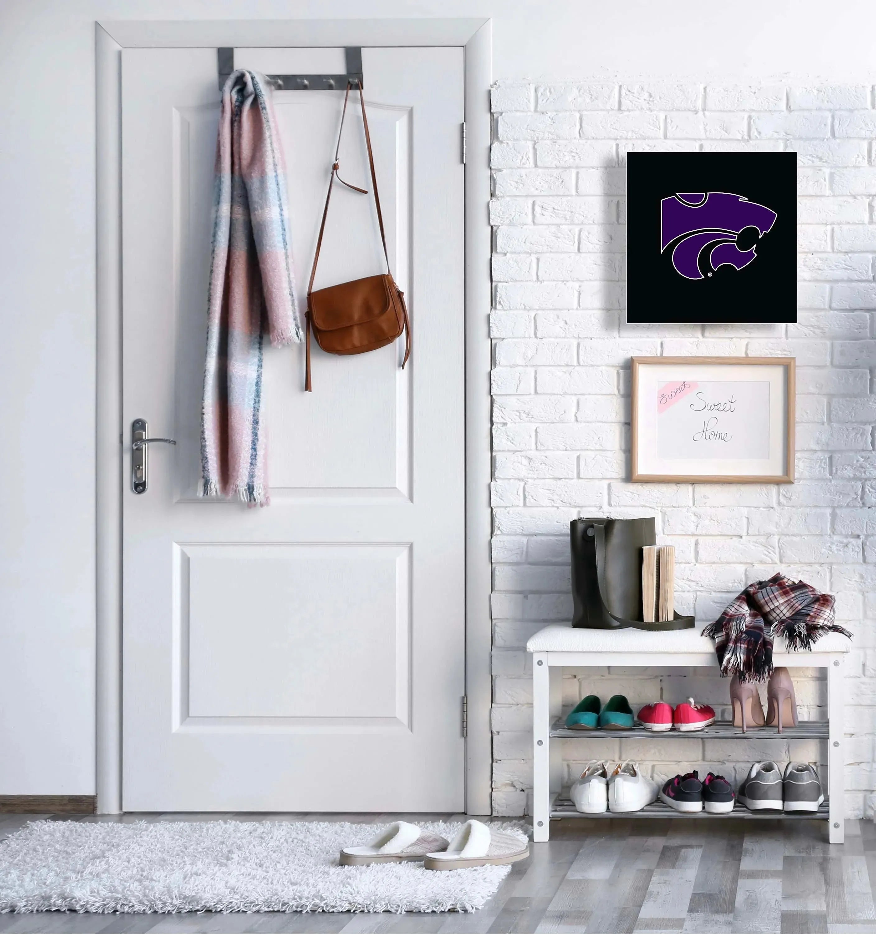 3-in-1 Kansas State University Magnetic Dry-Erase Key Box - Wildcat Powercat Key Box