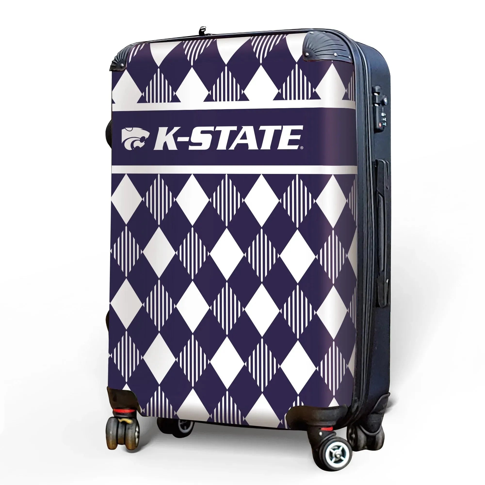 Kansas State University Carry-On Suitcase - Argyle Suitcases