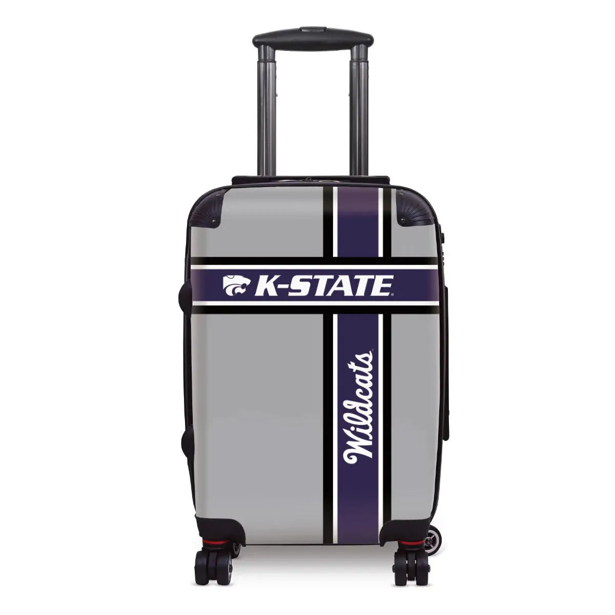 Kansas State University Carry-On Suitcase - Cross Stripes Suitcases