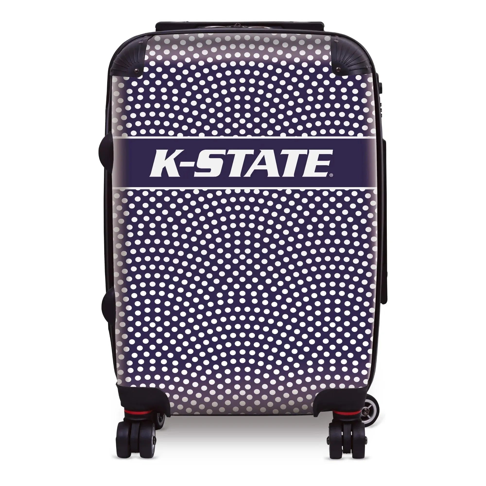 Kansas State University Carry-On Suitcase - Dots Suitcases