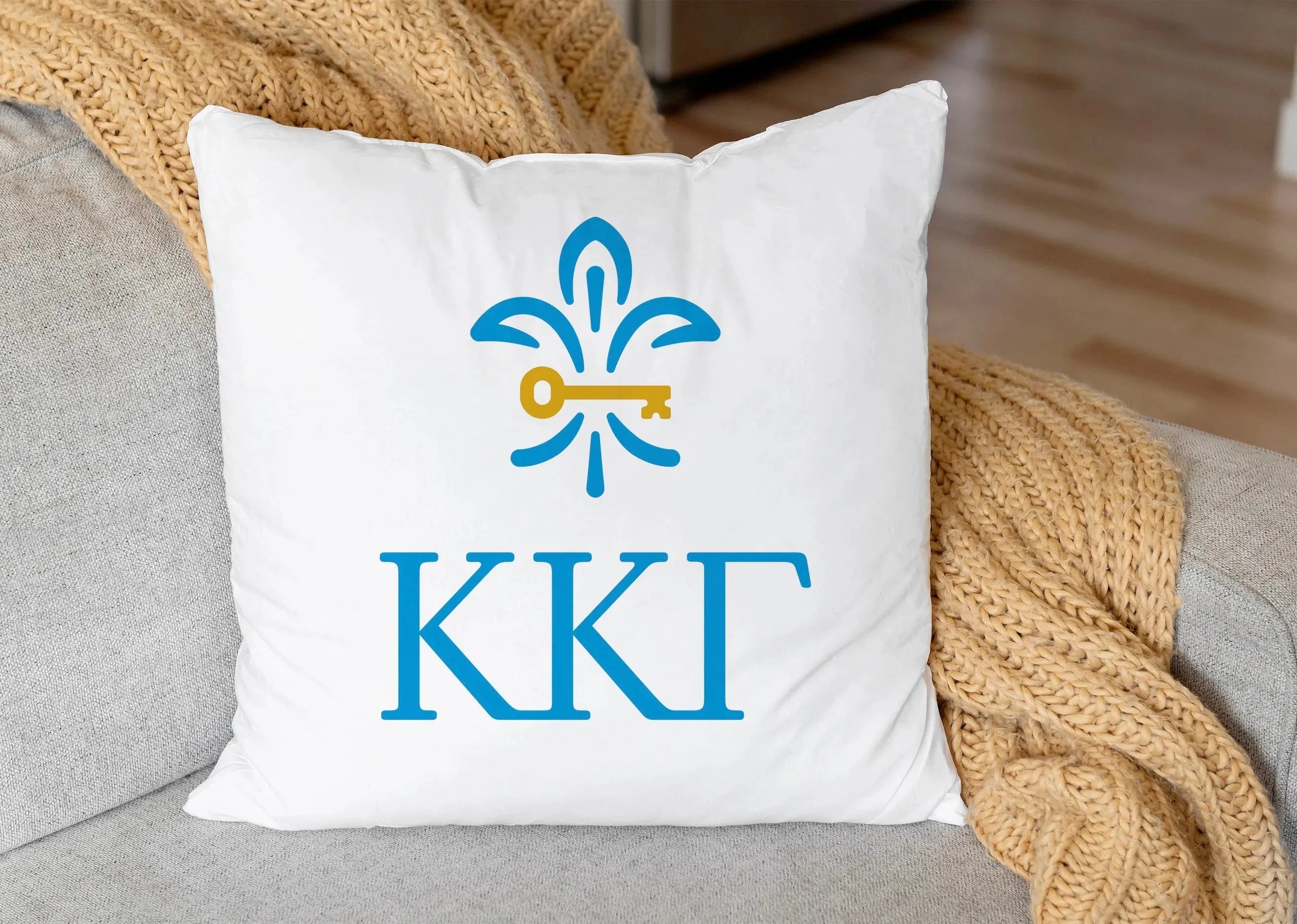 Kappa 18" Greek Letters Pillow Cover Pillow Covers