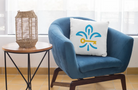 Kappa 18" Fleur de Key Throw Pillow