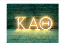 Kappa Alpha Theta Greek Letters LED Neon Sign w/ Dimmer | Wall Art | Campus Greek Fit