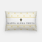 Kappa Alpha Theta Lumbar Pillow - Star Pattern