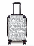 Kappa Carry-on Suitcase - Expression Art Silver Suitcases