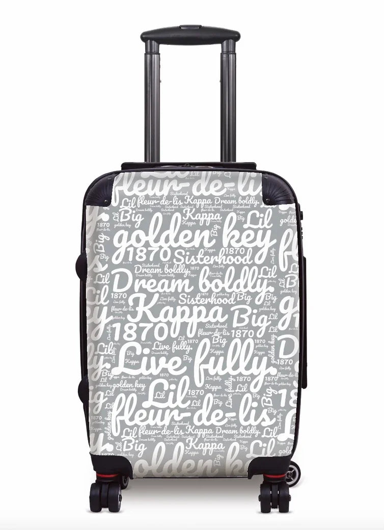 Kappa Carry-on Suitcase - Expression Art Silver Suitcases
