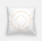 Kappa Delta Empowered Badge 18" Throw  Empowered Peach