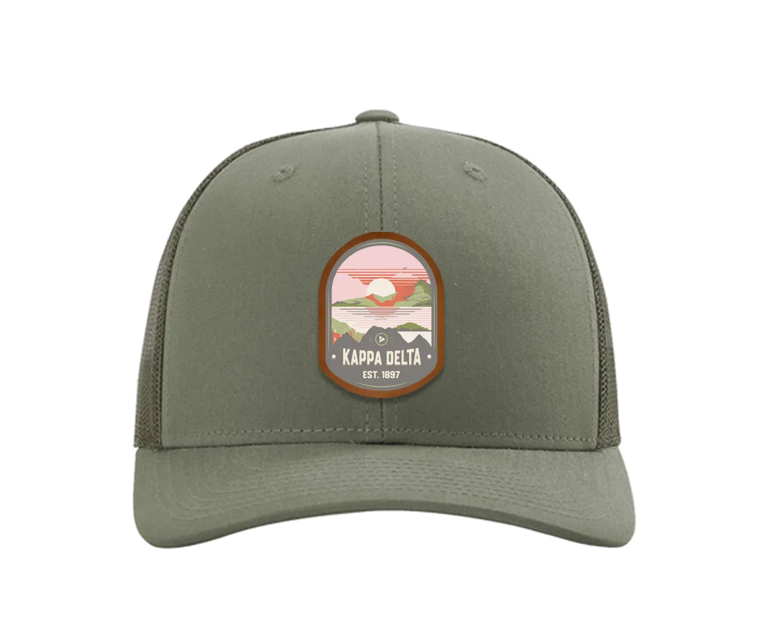 Kappa Delta Richardson 112 UV Print Leatherette Patch Trucker Hat - Ventura Trucker Hat