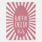 Kappa Delta Starburst XL 60x80 Sherpa Throw Blanket Active Pink Throw Blankets