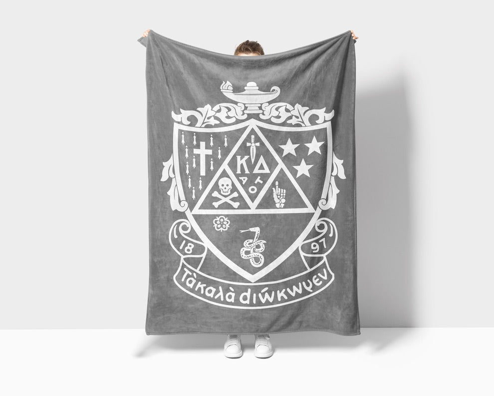 Kappa Delta XL 60x80 Sherpa Throw Blanket - Crest