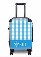 Kappa Kappa Gamma Carry-on Suitcase - Gingham Gamma Blue