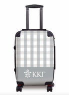 Kappa Kappa Gamma Carry-on Suitcase - Gingham Silver Suitcases