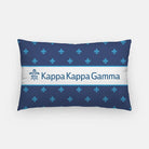 Kappa Kappa Gamma Fleur de Lis Lumbar Pillow