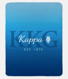 Kappa Kappa Gamma XL 60x80 Sherpa Blanket - Gradient Throw Blankets