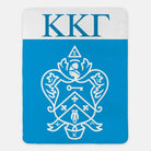 Kappa XL 60x80 Sherpa Blanket - Gamma Blue Wide Band Coat of Arms Throw Blankets