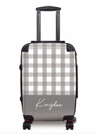 Kaydee Carry-on Suitcase - Gingham Gray 