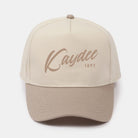 Kaydee Embroidered Two-Tone Baseball Cap - Script 1870 | Custom Gifts