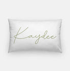 Kaydee Lumbar Pillow White Green