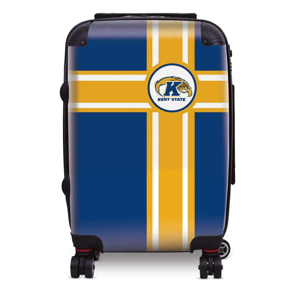 Kent State University Carry-On Suitcase - Cross Stripes Suitcases