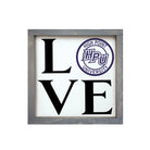 HPU 12x12 Wood Framed Sign - Purple Seal | High Point University Gifts | Campus Greek Fit