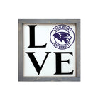 High Point University 12x12 "LOVE" Panther Wood Framed Sign | HPU Gifts | Campus Greek Fit