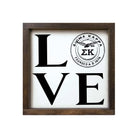 Sigma Kappa - "LOVE" Sig Kap Seal - 12"x12" | Custom Gifts and Decor | Official Merchandise | Festive Fit Home