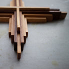 Wood Layered Cross | Dorm Wall Hanging | Spiritual Faith Base Gifts