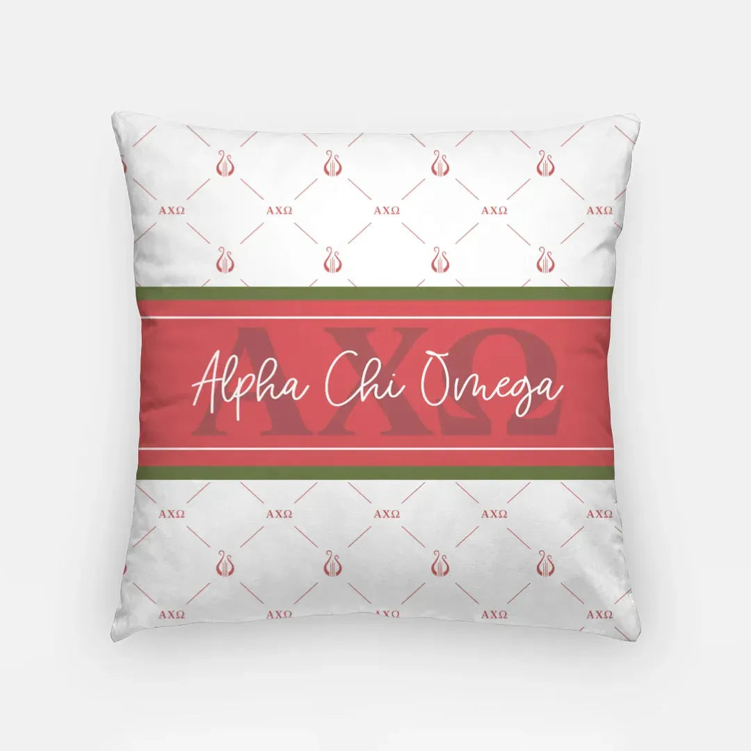 Alpha Chi Omega 18" Classic Throw Pillow Cover Pillow Covers