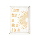 "Out Came the Sun" Wood Sign - 9"x12" | Dorm Decor | Motivational Sign | Festive Fit Home