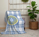 Philadelphia Ukrainian Nationals Sherpa Blanket - Plaid 60"x80" Throw Blankets