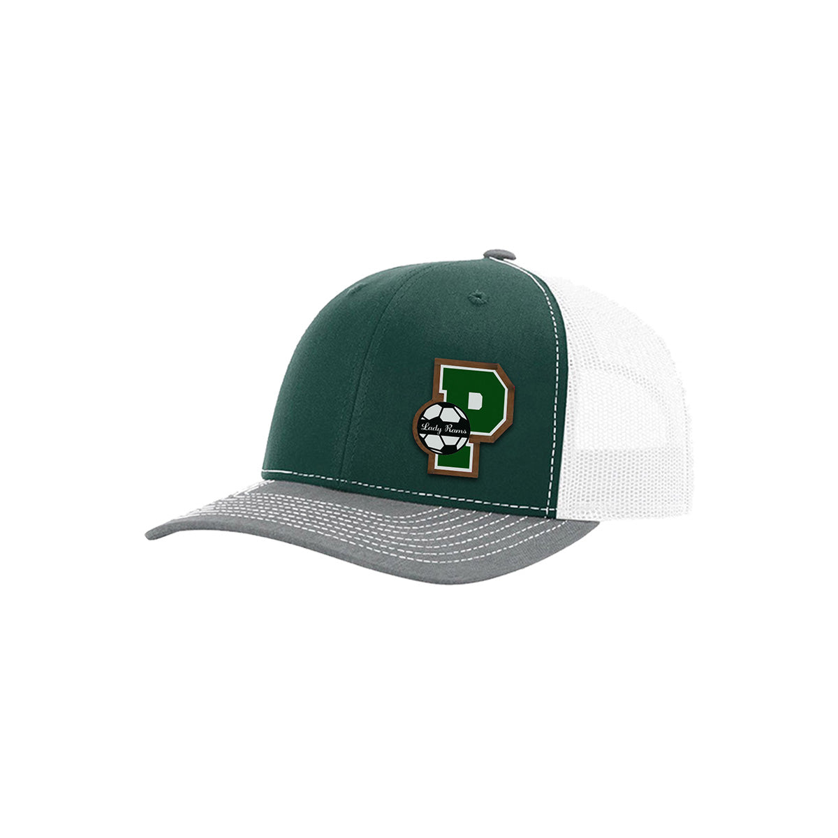 Pennridge Lady Rams Richardson 112 "P" Leatherette Patch Trucker Hat
