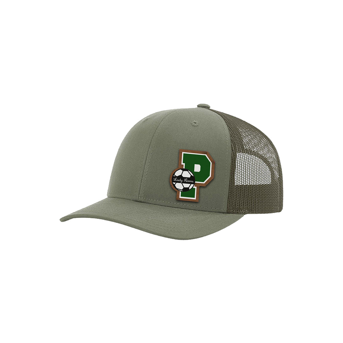 Pennridge Lady Rams Richardson 112 "P" Leatherette Patch Trucker Hat
