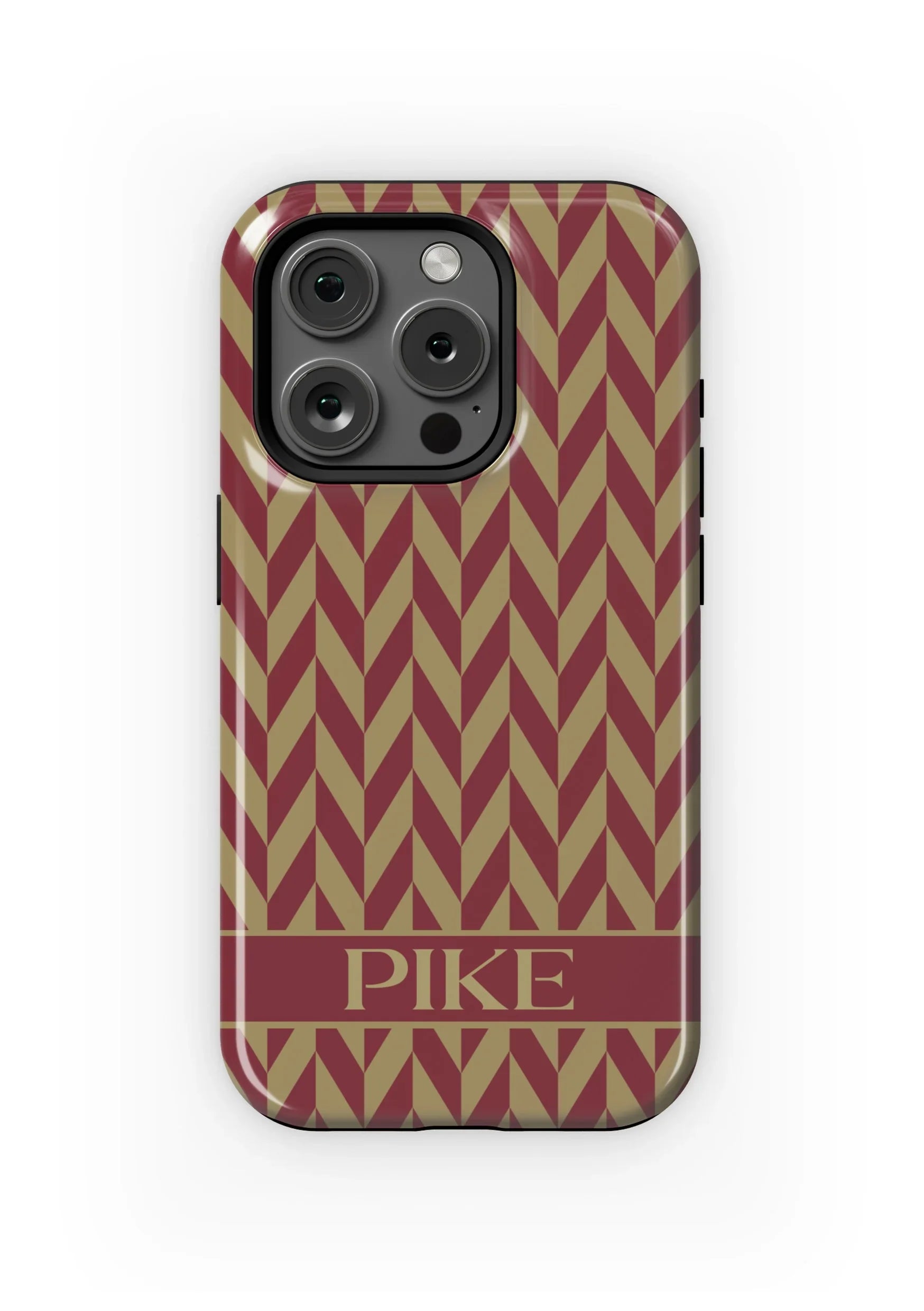 PIKE iPhone 16, 15, 14, 13 Mobile Phone Case - Zig Zag Gloss Mobile Phone Cases