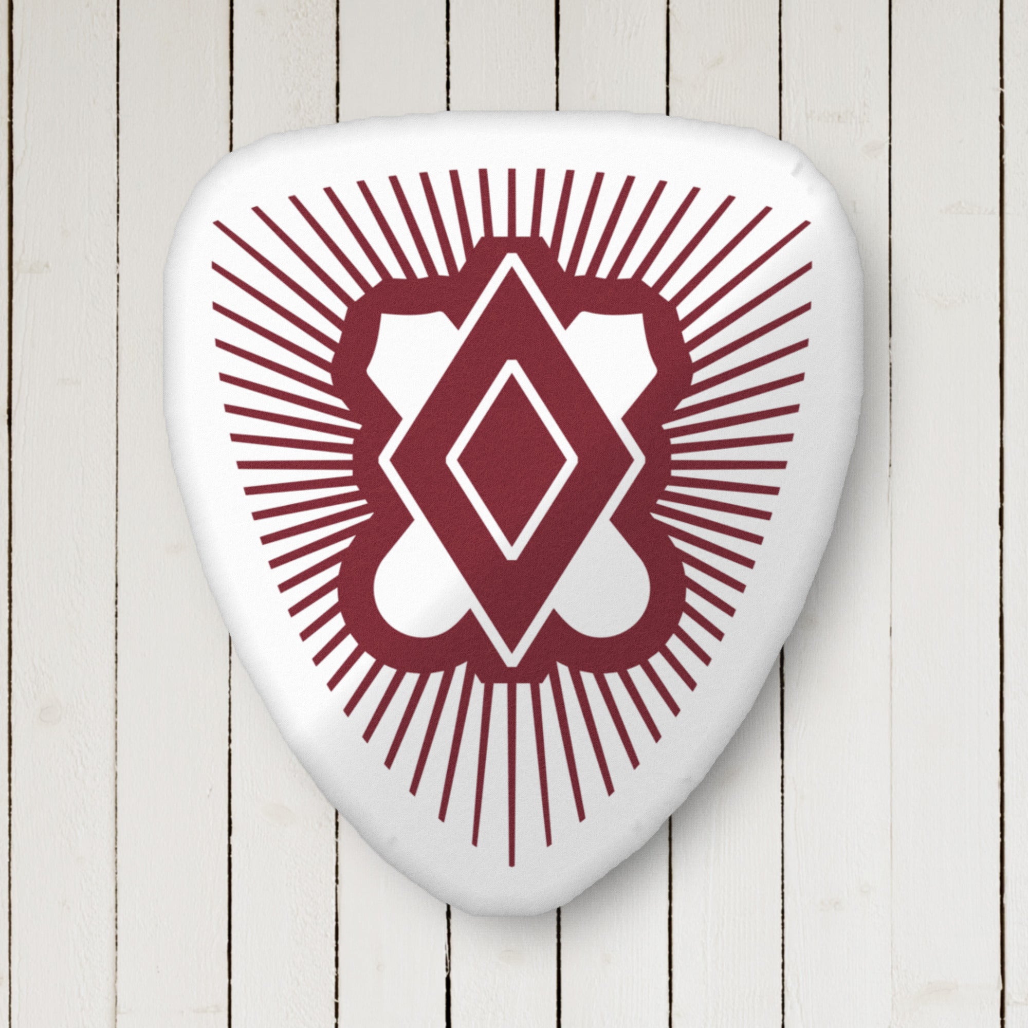 PIKE Symbol Custom-shape Throw Pillow Garnet