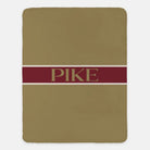 PIKE XL 60x80 Blanket - Center Band Gold Throw Blankets