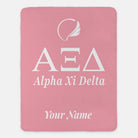 Personalized Alpha Xi Delta Blanket XL 60x80 | AXiD Gifts