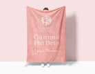 Personalized Gamma Phi Beta XL 60x80 Sherpa Blanket | GPhiB Gifts