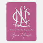 Personalized National Charity League XL 60x80 Sherpa Throw Blanket