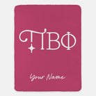 Personalized Pi Beta Phi XL 60x80 Sherpa Throw Blanket Greek Letters Berry