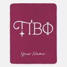 Personalized Pi Beta Phi XL 60x80 Sherpa Throw Blanket - Greek Letters