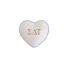Personalized Sigma Delta Tau Gold Monogrammed Heart Box | Gifts